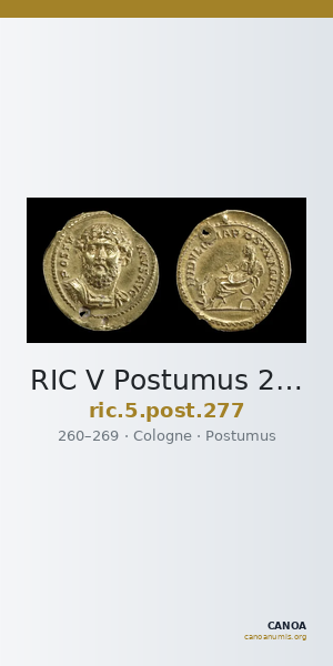 RIC V Postumus 277 — CANOA