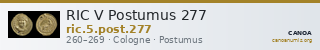 RIC V Postumus 277 — CANOA