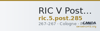 RIC V Postumus 285 — CANOA