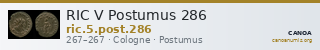 RIC V Postumus 286 — CANOA