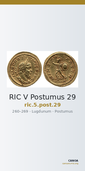 RIC V Postumus 29 — CANOA