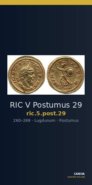 RIC V Postumus 29 — CANOA