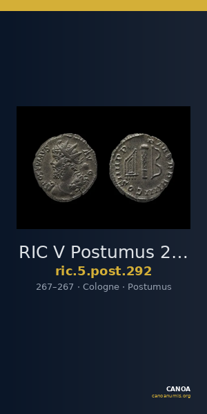 RIC V Postumus 292 — CANOA