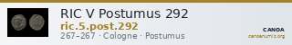 RIC V Postumus 292 — CANOA