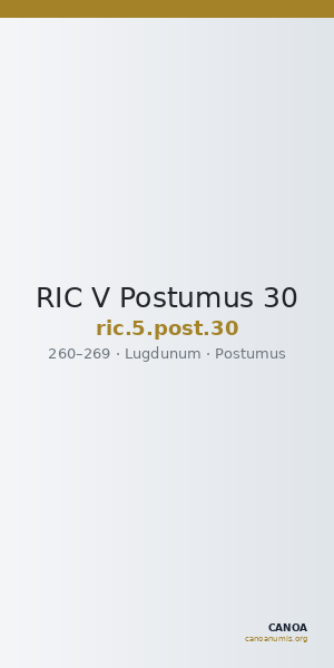 RIC V Postumus 30 — CANOA