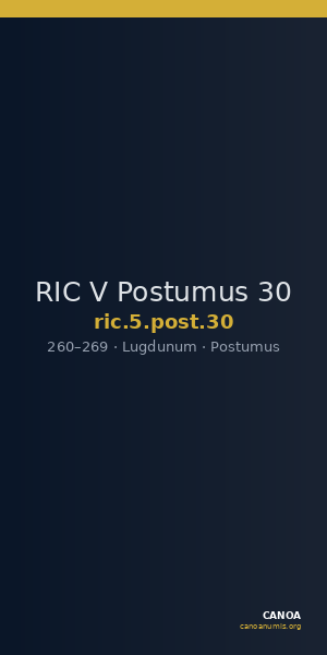 RIC V Postumus 30 — CANOA