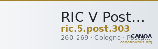 RIC V Postumus 303 — CANOA