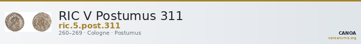 RIC V Postumus 311 — CANOA
