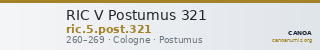 RIC V Postumus 321 — CANOA