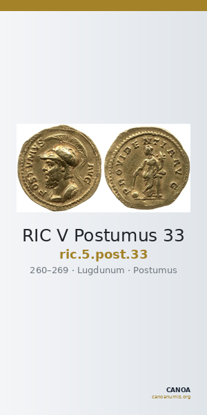 RIC V Postumus 33 — CANOA