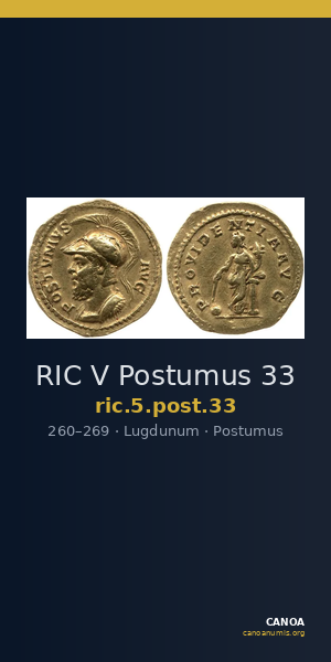 RIC V Postumus 33 — CANOA