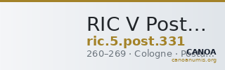 RIC V Postumus 331 — CANOA