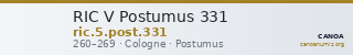 RIC V Postumus 331 — CANOA