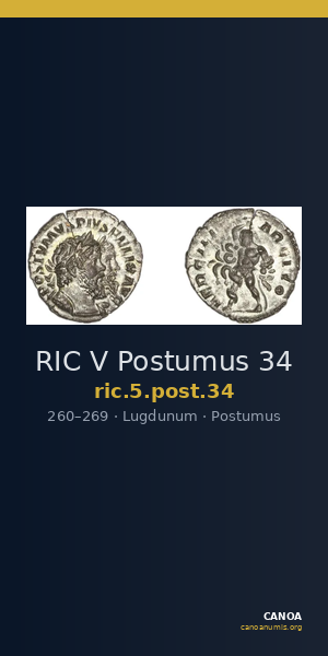 RIC V Postumus 34 — CANOA