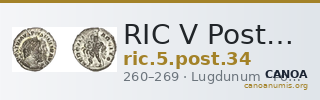 RIC V Postumus 34 — CANOA