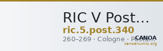 RIC V Postumus 340 — CANOA