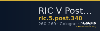 RIC V Postumus 340 — CANOA