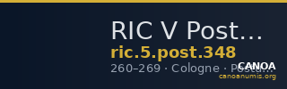 RIC V Postumus 348 — CANOA