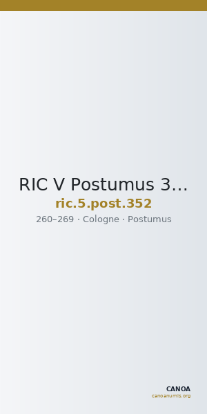 RIC V Postumus 352 — CANOA