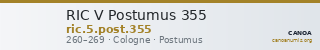 RIC V Postumus 355 — CANOA