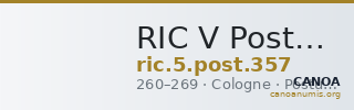 RIC V Postumus 357 — CANOA