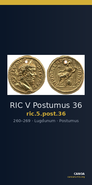 RIC V Postumus 36 — CANOA