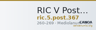 RIC V Postumus 367 — CANOA