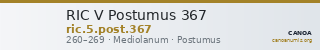 RIC V Postumus 367 — CANOA