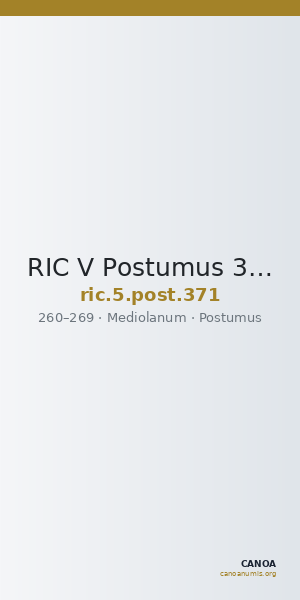 RIC V Postumus 371 — CANOA