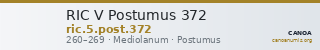 RIC V Postumus 372 — CANOA