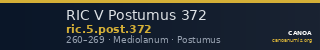 RIC V Postumus 372 — CANOA