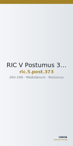 RIC V Postumus 373 — CANOA