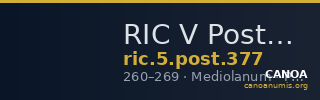 RIC V Postumus 377 — CANOA