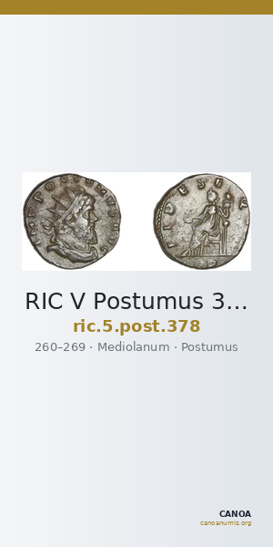 RIC V Postumus 378 — CANOA
