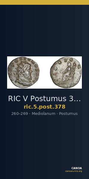 RIC V Postumus 378 — CANOA