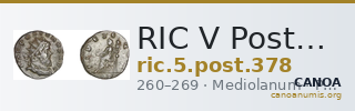 RIC V Postumus 378 — CANOA