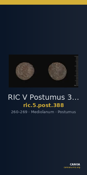 RIC V Postumus 388 — CANOA