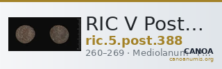 RIC V Postumus 388 — CANOA
