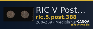 RIC V Postumus 388 — CANOA