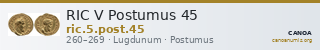 RIC V Postumus 45 — CANOA