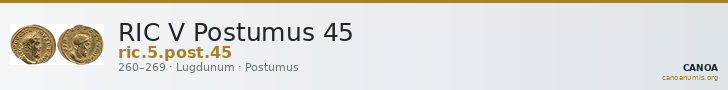 RIC V Postumus 45 — CANOA