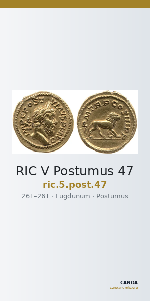 RIC V Postumus 47 — CANOA