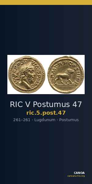 RIC V Postumus 47 — CANOA