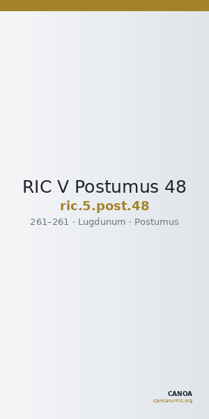 RIC V Postumus 48 — CANOA