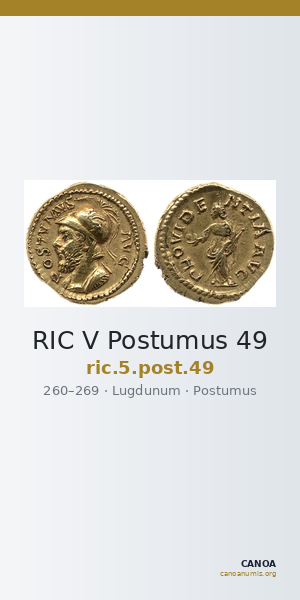 RIC V Postumus 49 — CANOA