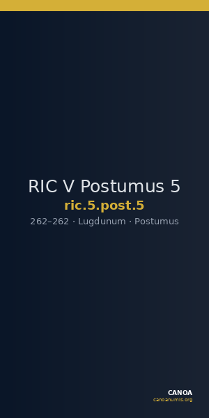 RIC V Postumus 5 — CANOA