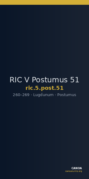 RIC V Postumus 51 — CANOA