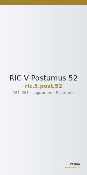RIC V Postumus 52 — CANOA