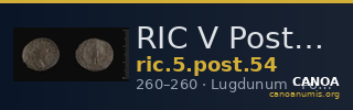 RIC V Postumus 54 — CANOA
