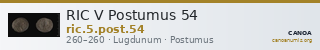 RIC V Postumus 54 — CANOA